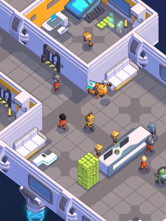 Capturas de tela do Space hotel: scifi idle tycoon iPad 