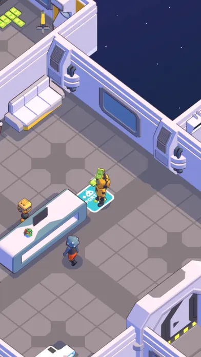 Capturas de tela do Space hotel: scifi idle tycoon