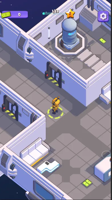 Capturas de tela do Space hotel: scifi idle tycoon