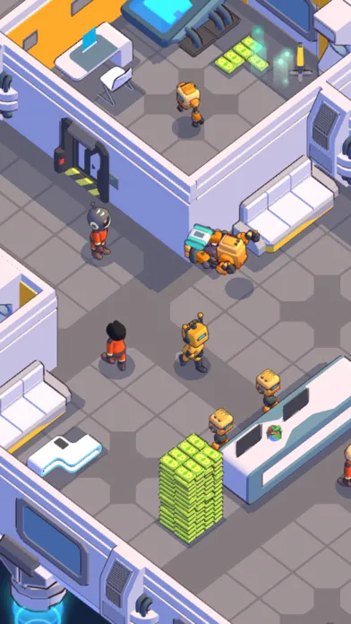 Capturas de tela do Space hotel: scifi idle tycoon