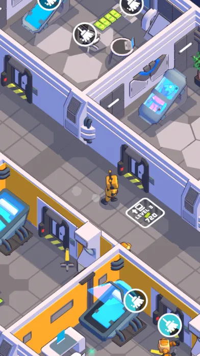 Capturas de tela do Space hotel: scifi idle tycoon