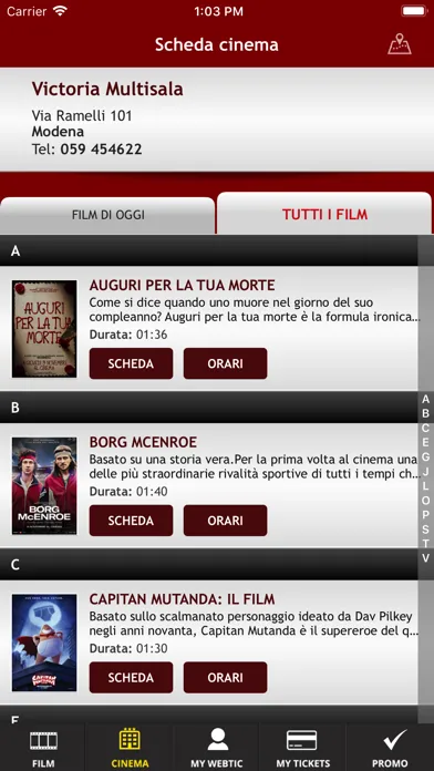 Webtic Victoria Cinema Ekran Görüntüleri