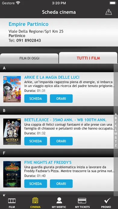 Webtic Empire Partinico Cinema Ekran Görüntüleri
