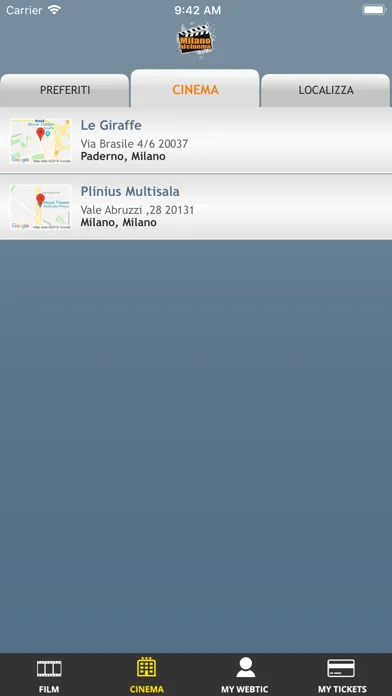 Webtic Milano Al Cinema Screenshots