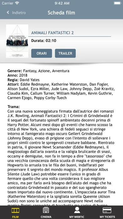 Webtic Milano Al Cinema Screenshots