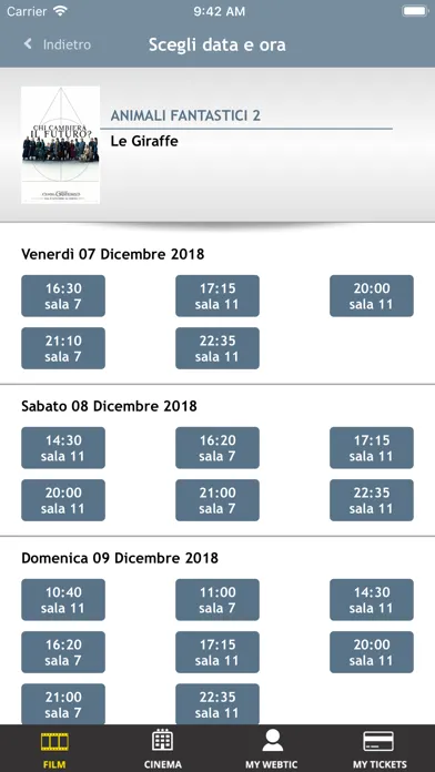 Webtic Milano Al Cinema Screenshots