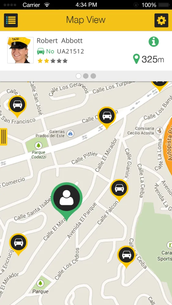 Tangkapan layar YO TAXI Passenger