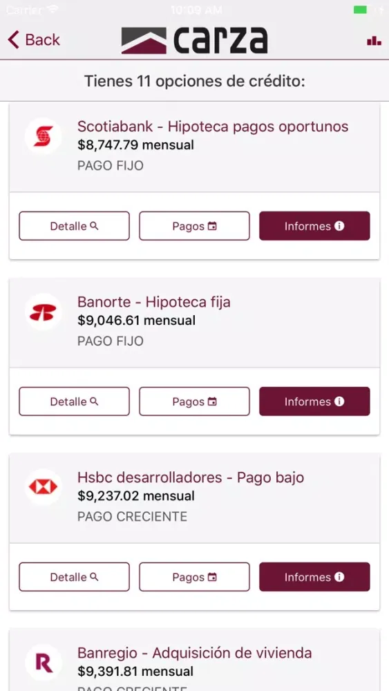 Cotizador Carza应用截图