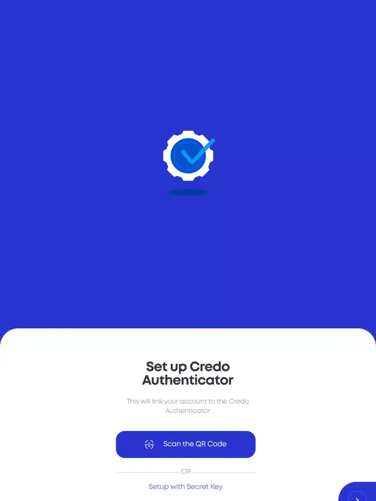 Credo Autheticator iPad  स्क्रीनशॉट