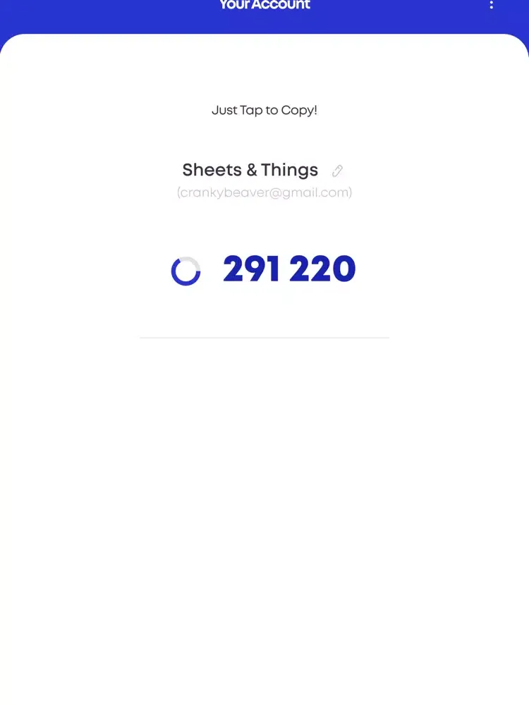 Credo Autheticator iPad  स्क्रीनशॉट