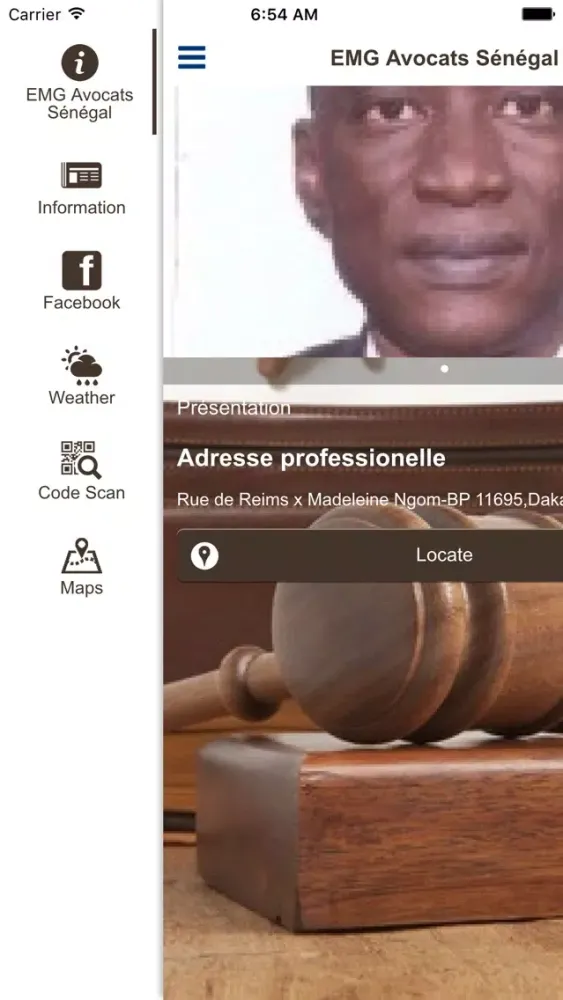 Screenshot di senavocat