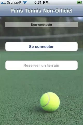 Captures d'écran de Paris Tennis Non-Officiel