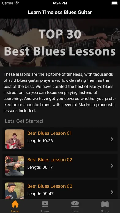 Zrzuty ekranu Top 30 Best Blues Lessons