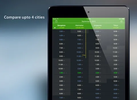 World TimeZlider - Convert time, schedule and share iPad  سکرین شاٹس