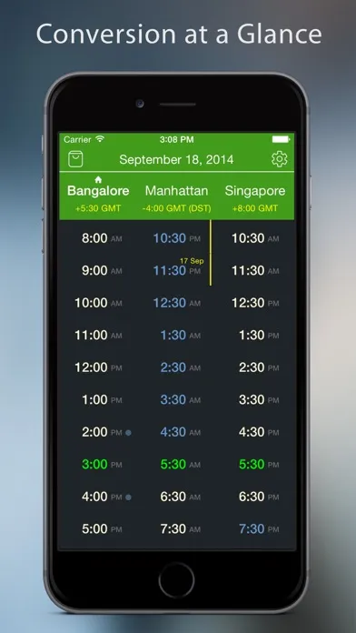 World TimeZlider - Convert time, schedule and share سکرین شاٹس