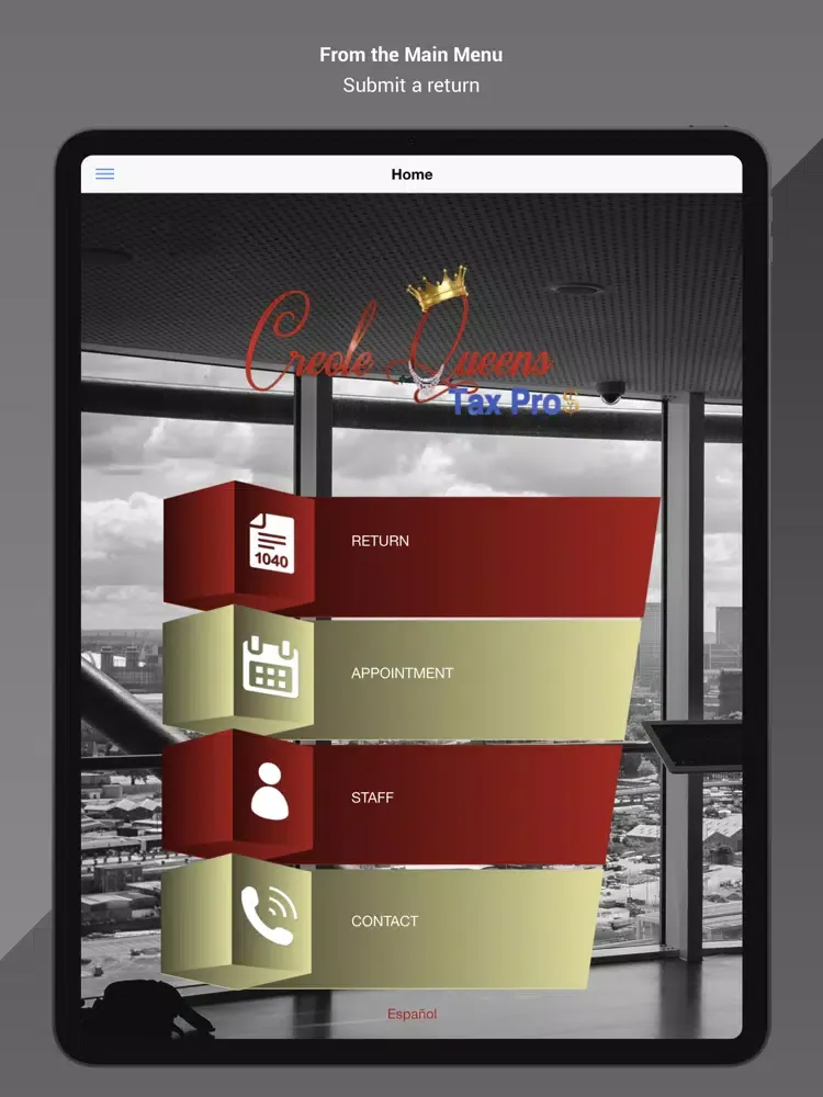 Capturas de tela do Creole Queens Tax Pros iPad 