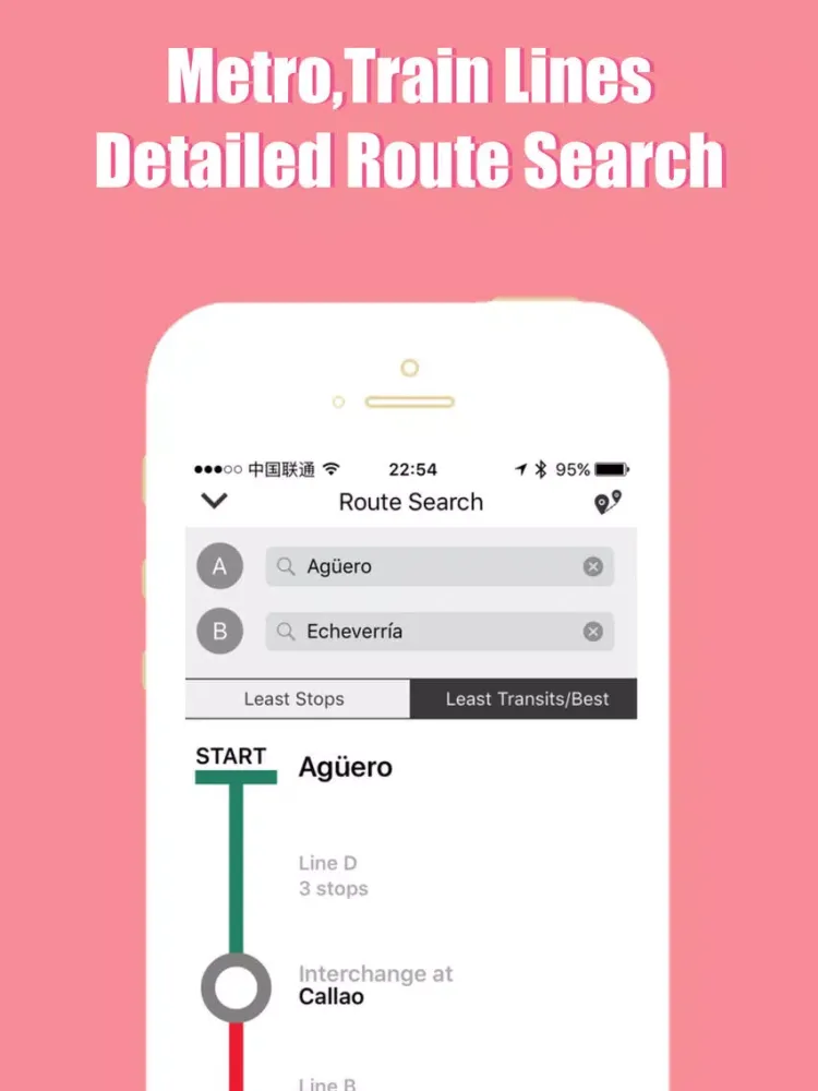 Captures d'écran de Buenos Aires metro transit trip advisor map guide iPad 