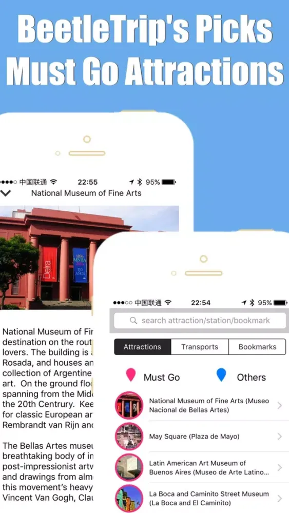 Captures d'écran de Buenos Aires metro transit trip advisor map guide