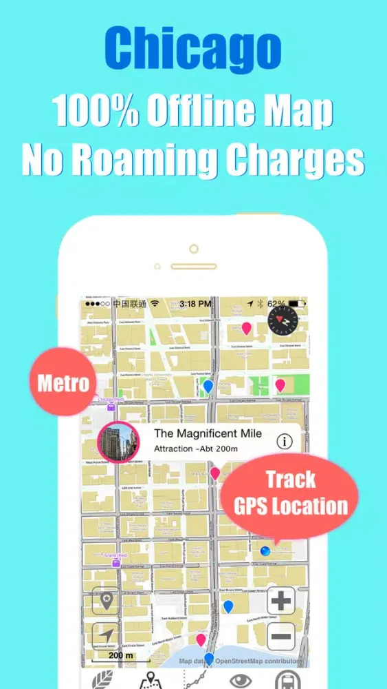 Tangkapan skrin Chicago CTA L metro transit trip advisor map guide