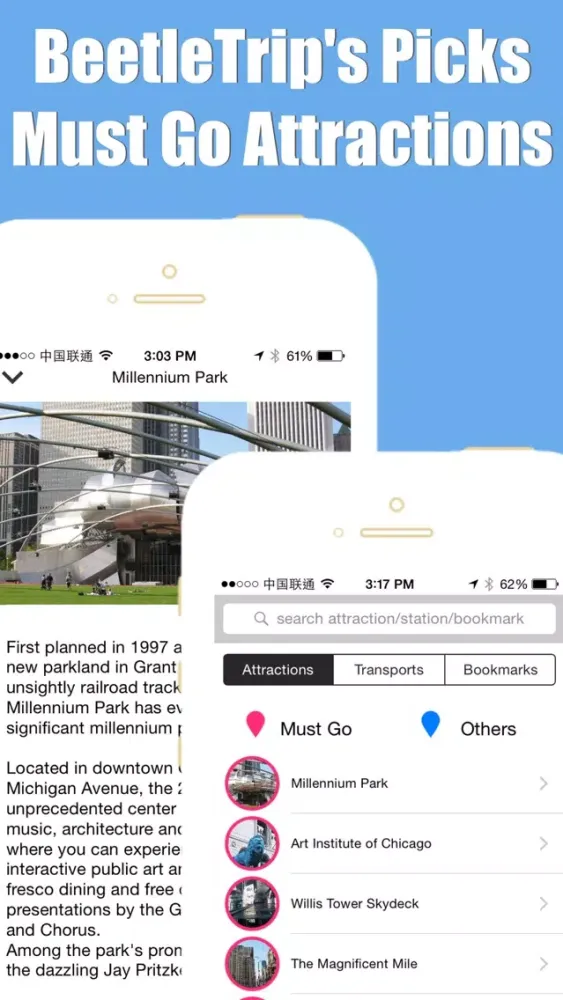 Tangkapan skrin Chicago CTA L metro transit trip advisor map guide