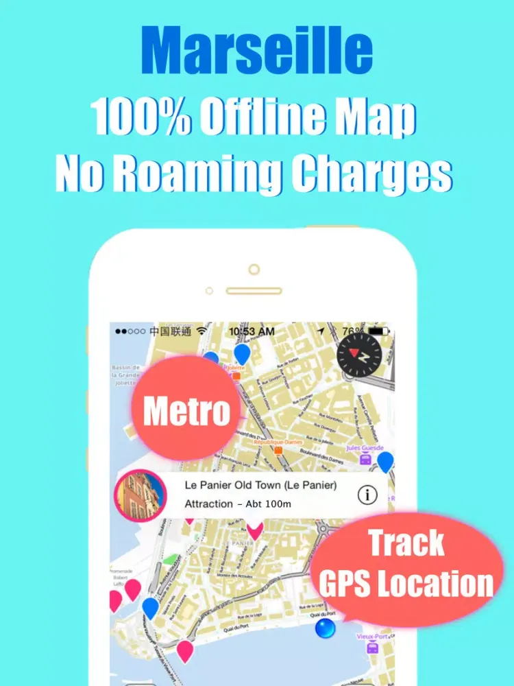 Marseille metro and offline map trip advisor iPad  Ekran Görüntüleri