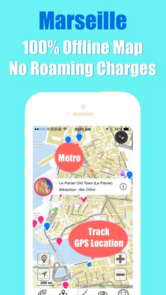 Marseille metro and offline map trip advisor Ekran Görüntüleri