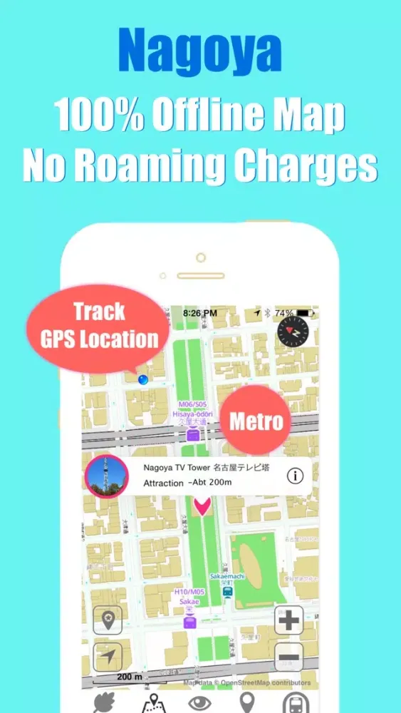 Nagoya metro transit trip advisor guide & JR map Screenshots