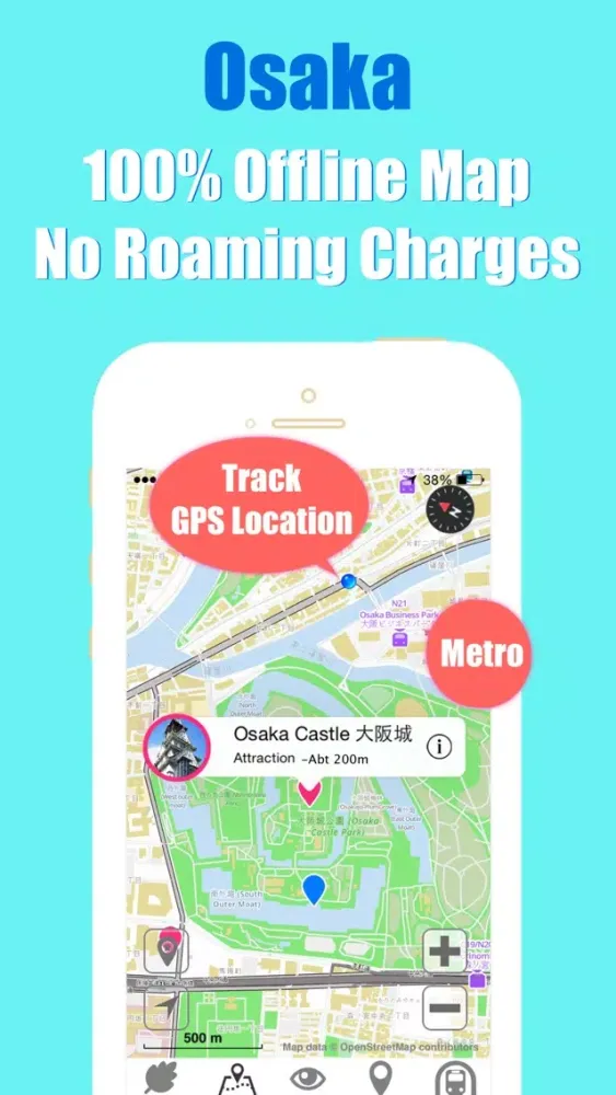 Osaka metro transit trip advisor guide & JR map Ekran Görüntüleri