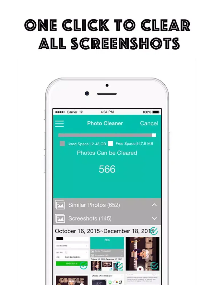 Capturas de tela do Photo Camera Cleaner doctor - delete similar pictures, free up memory spaces iPad 