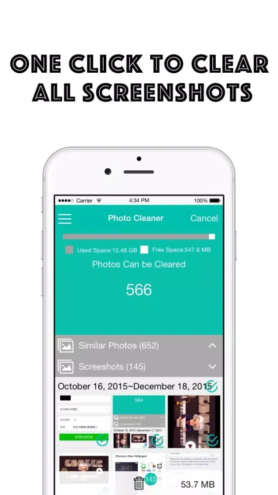 Capturas de tela do Photo Camera Cleaner doctor - delete similar pictures, free up memory spaces
