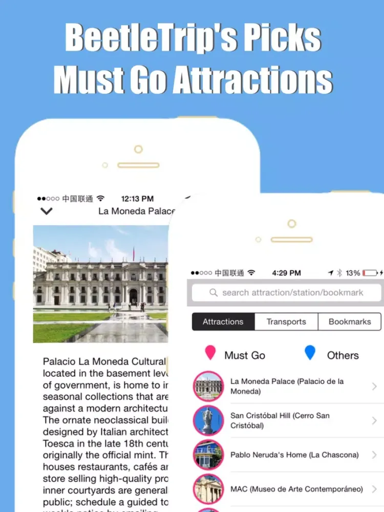 Tangkapan skrin Santiago metro transit trip advisor gps map guide iPad 