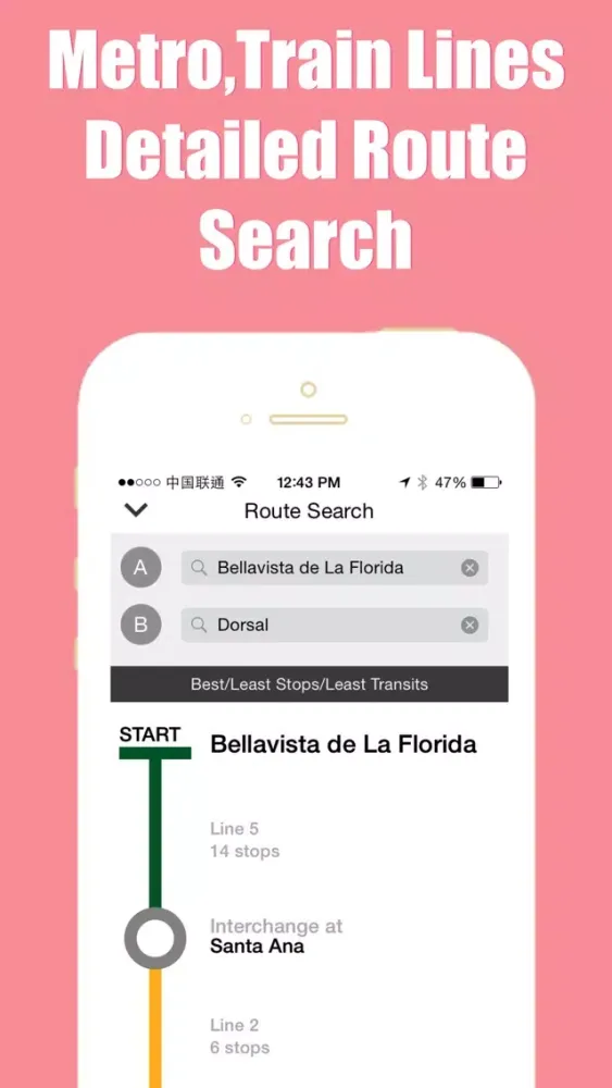 Tangkapan skrin Santiago metro transit trip advisor gps map guide