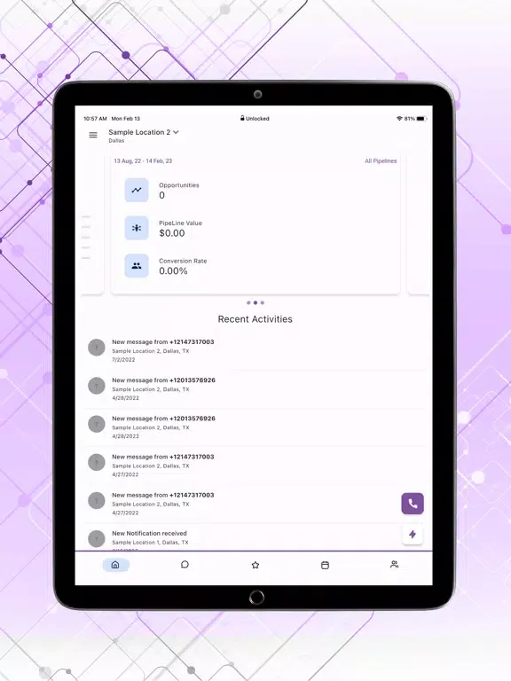 Crescendo CRM iPad  স্ক্রিনশট
