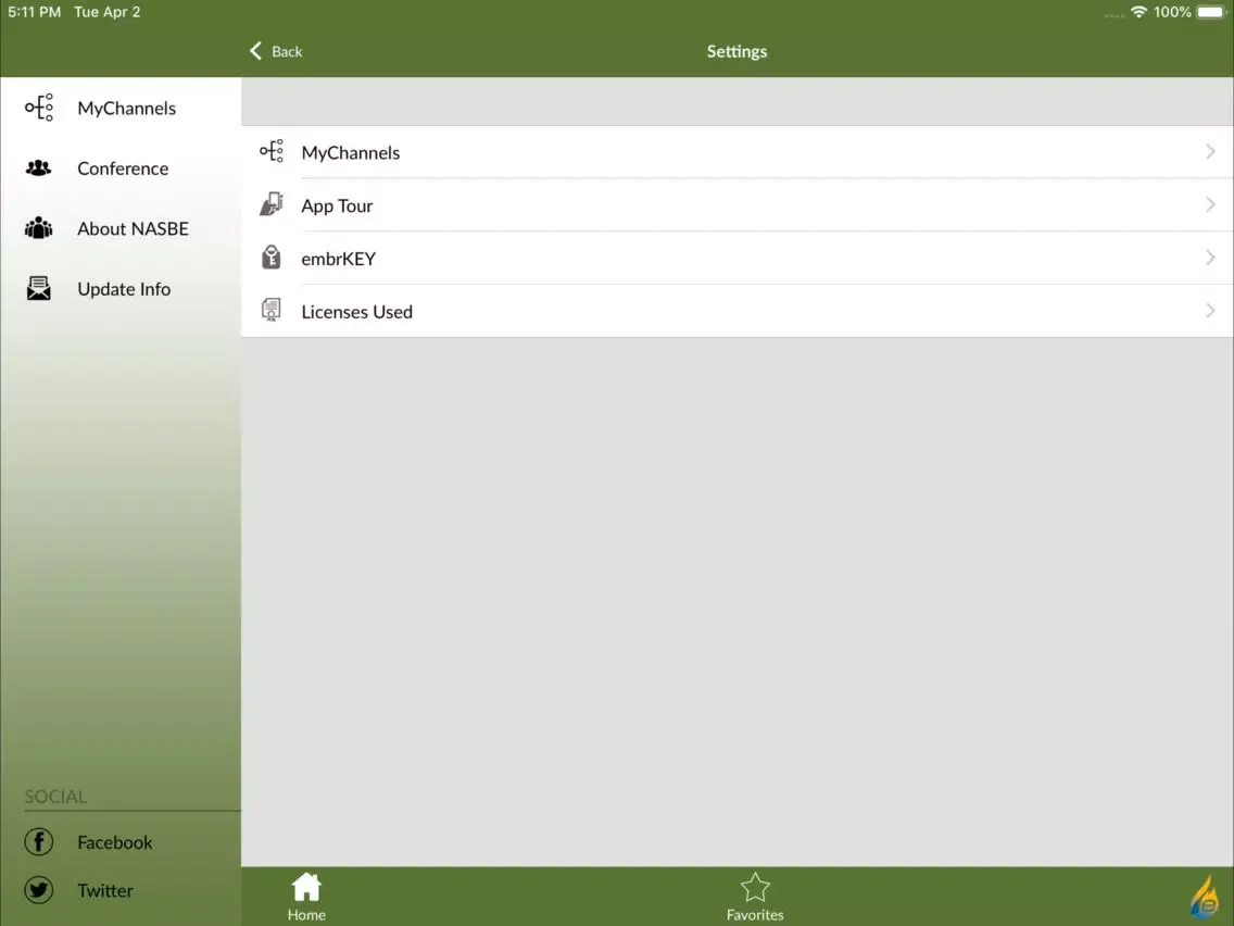 NASBE iPad  Screenshots