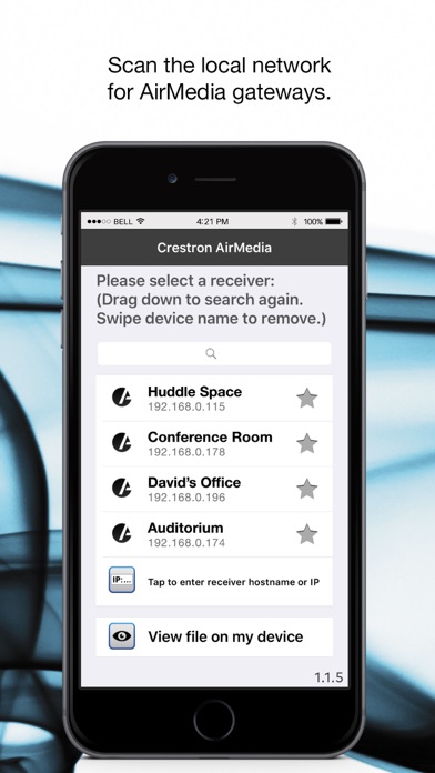 Crestron AirMedia for AM-100 스크린샷