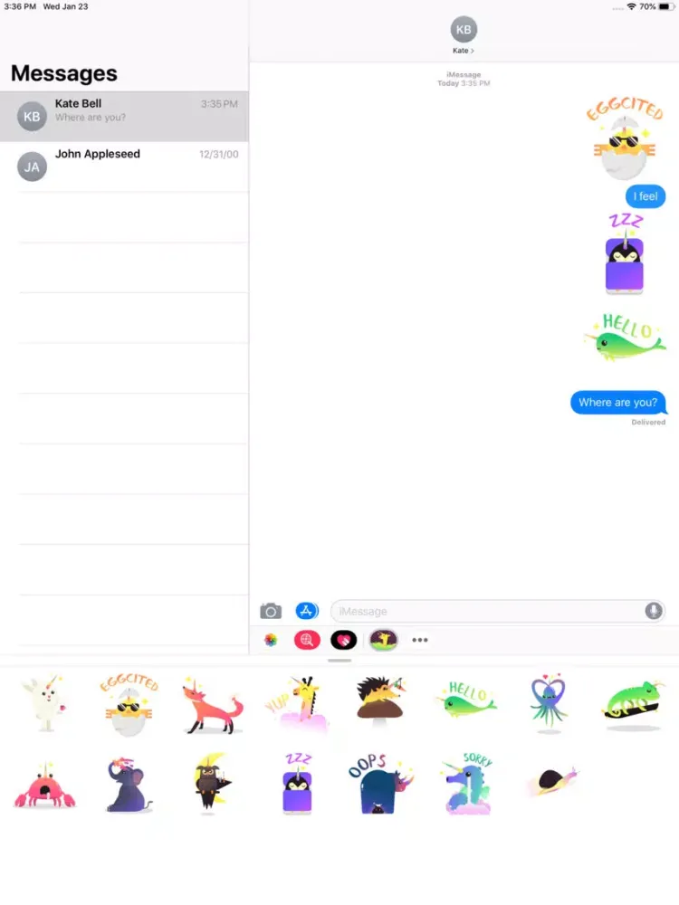 Wild Unicorn Animal Stickers iPad  Ekran Görüntüleri