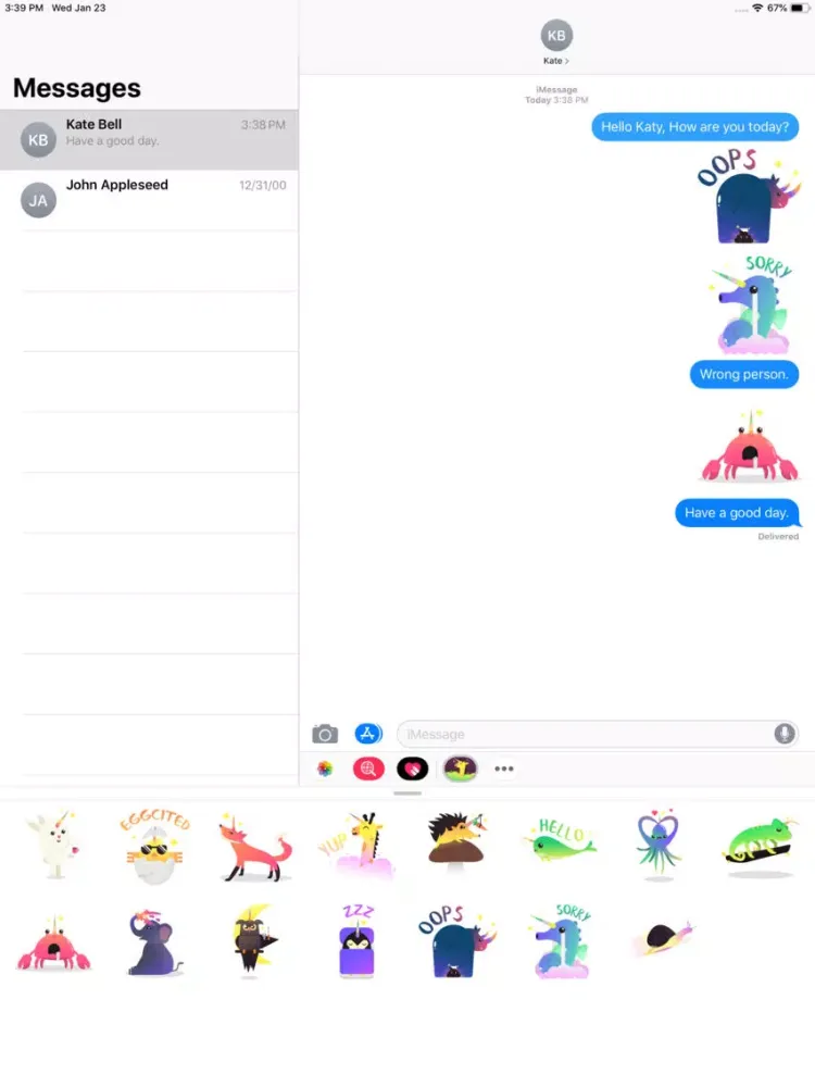 Wild Unicorn Animal Stickers iPad  Ekran Görüntüleri