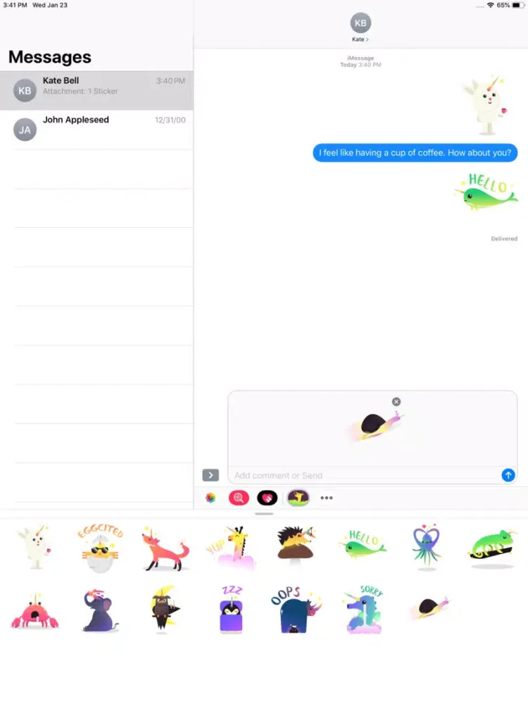 Wild Unicorn Animal Stickers iPad  Ekran Görüntüleri