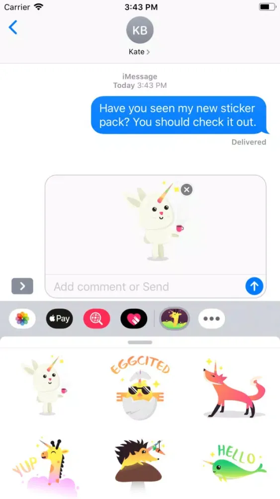 Wild Unicorn Animal Stickers Ekran Görüntüleri