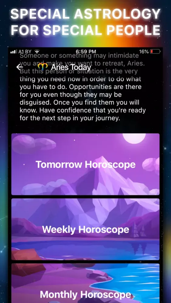 Capturas de tela do Homoscope: Horoscope for LGBT