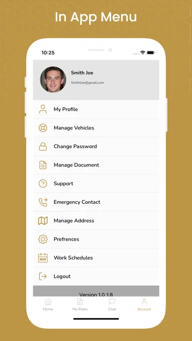 Captures d'écran de CrewCare RideShare