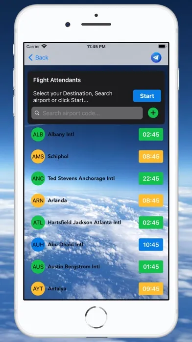 Captures d'écran de Inflight CrewRest