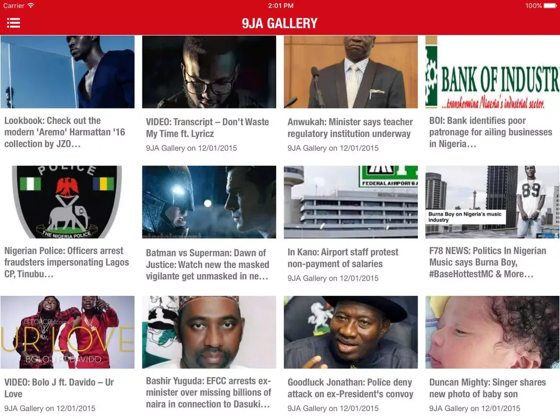 9ja Gallery iPad  स्क्रीनशॉट