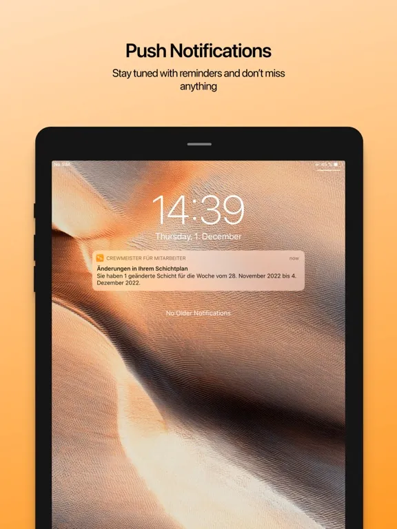 Crewmeister for employees iPad 应用截图