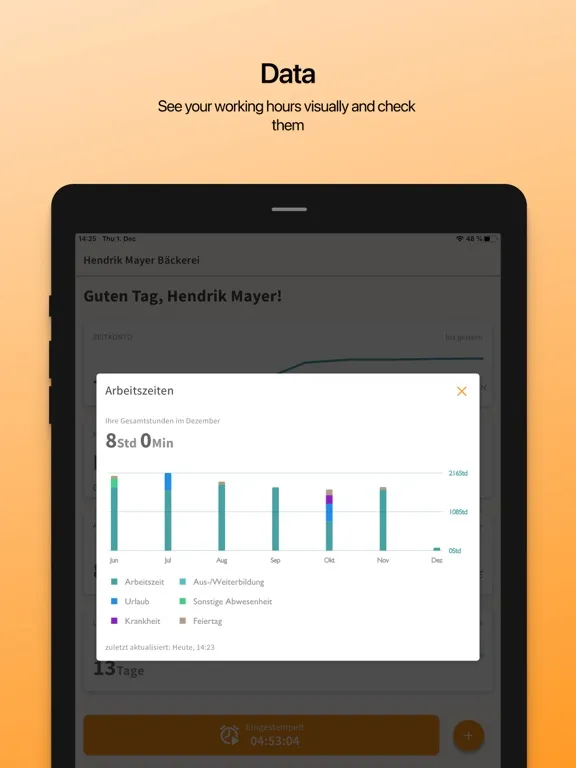 Crewmeister for employees iPad 应用截图