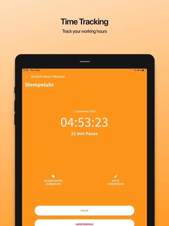 Crewmeister for employees iPad 应用截图