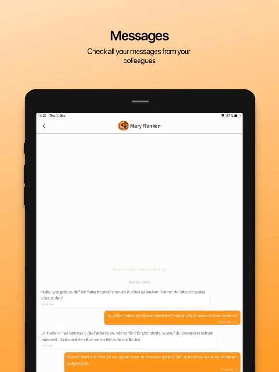 Crewmeister for employees iPad 应用截图