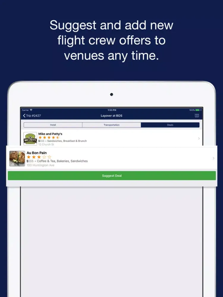 iCrew Mobile iPad  سکرین شاٹس