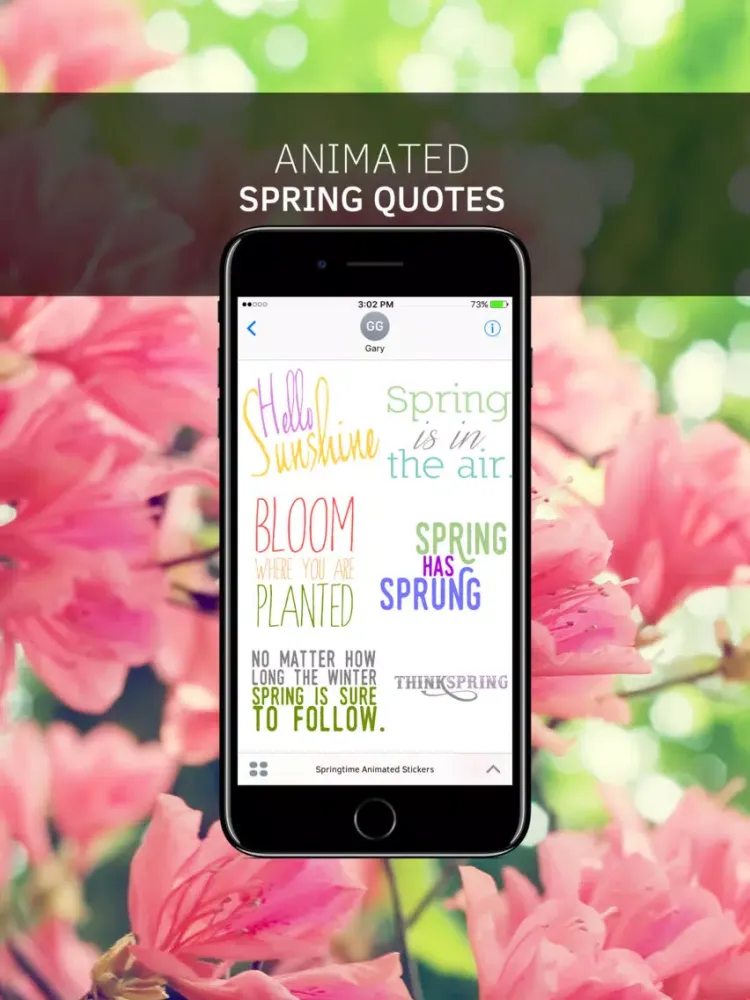 Springtime Animated Stickers iPad  スクリーンショット