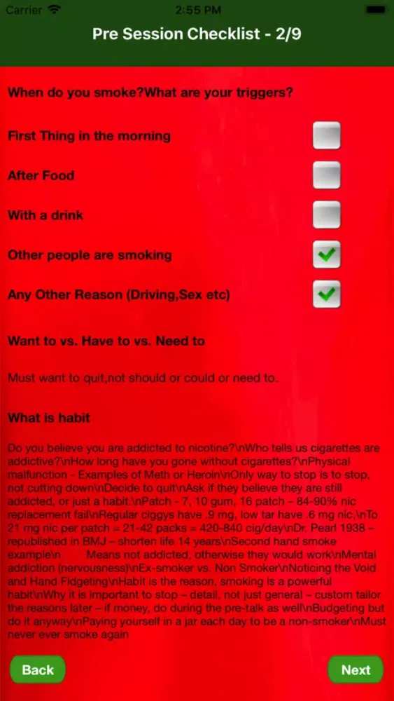 Screenshot di Quit Cigarettes in 60 minutes